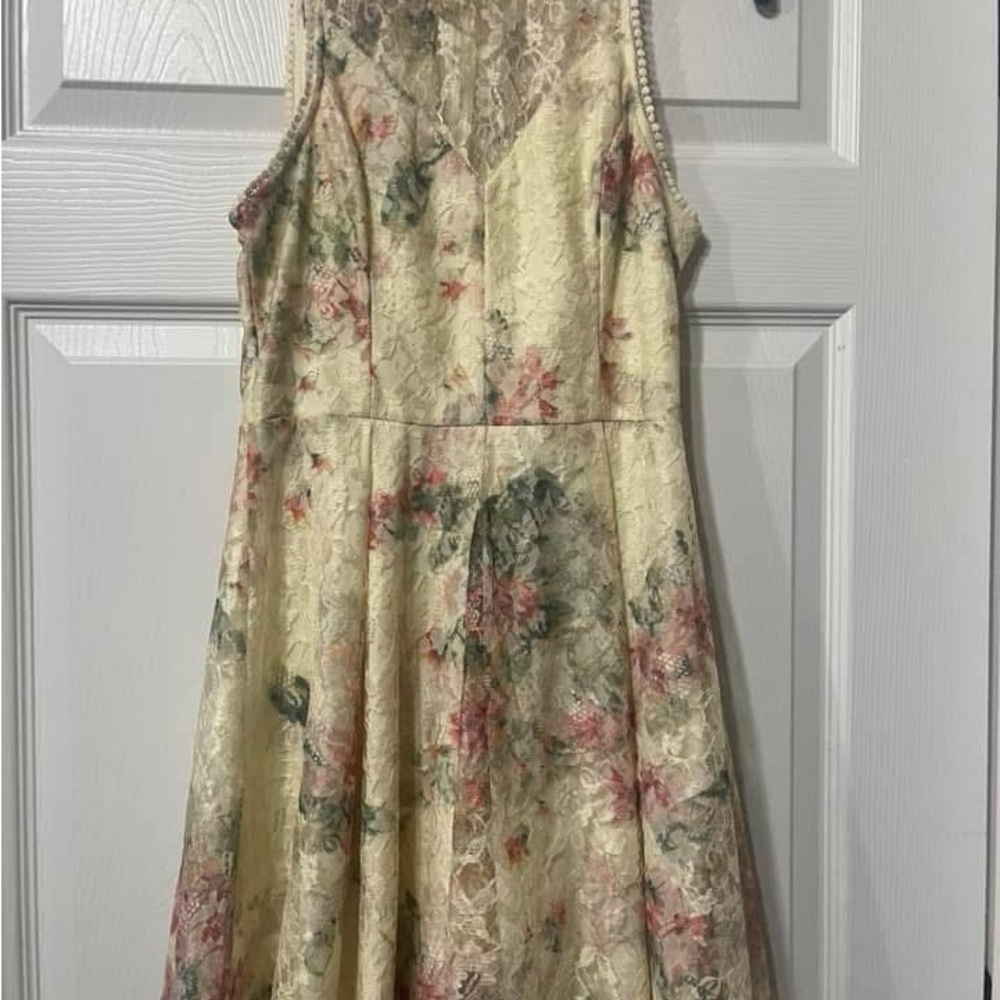 Altar'd State Pink and Red Halter Sundress